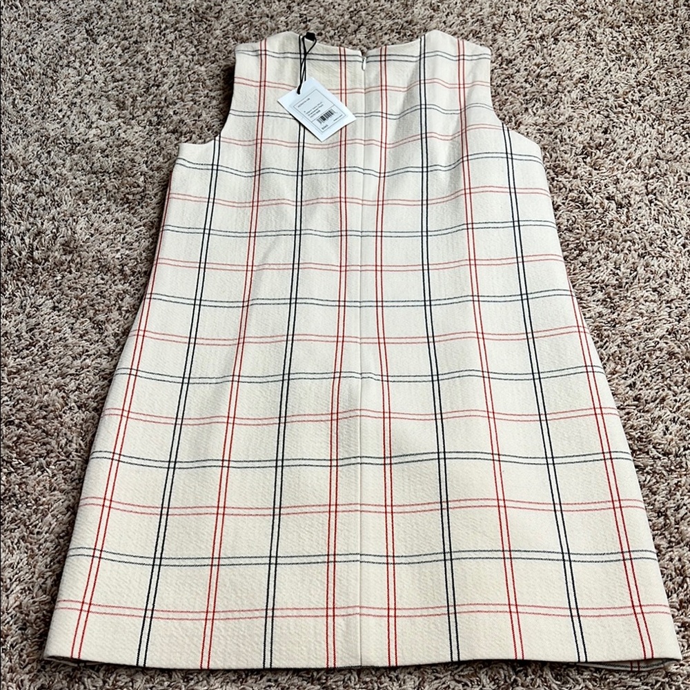 Theory Plad mini dress